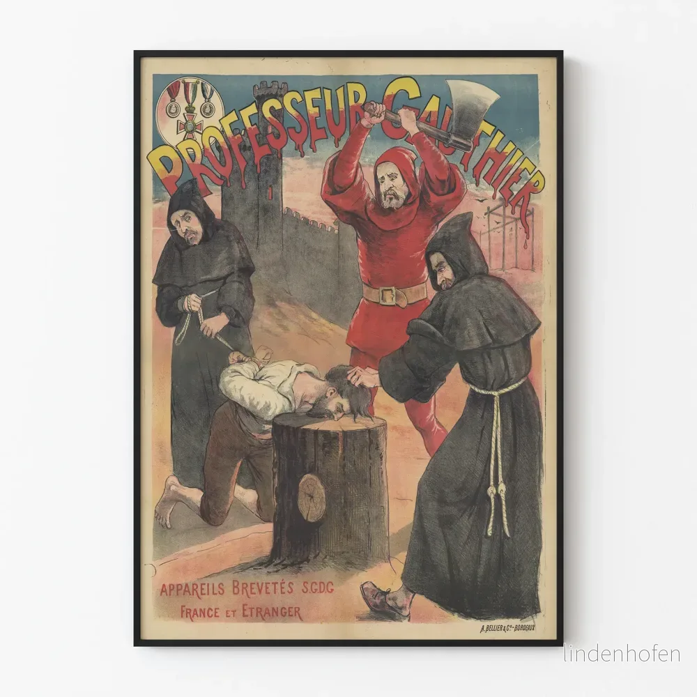 Vintageposter Professor Gauthier - Historisk väggdekoration