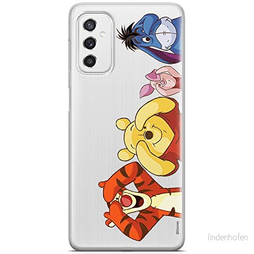 ERT GROUP mobiltelefonfodral för Samsung M52 5G originalt och officiellt licensierat Disney mönster Winnie the Pooh and friends 036 anpassad till formen på mobiltelefonen, gedeeltelijk transparant 5904805492402