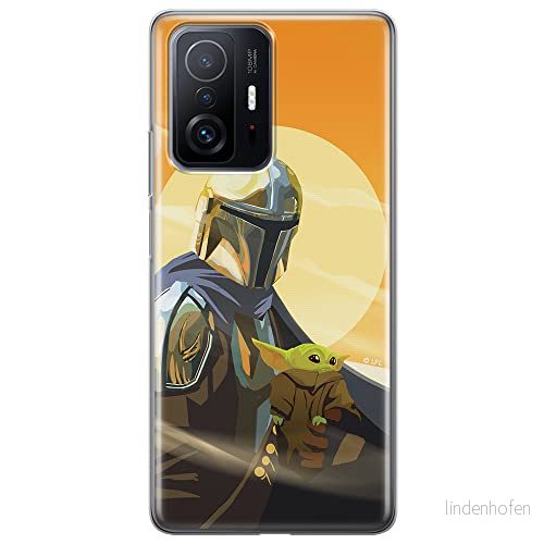 ERT GROUP mobiltelefonfodral för Xiaomi 11T 5G / PRO originalt och officiellt licensierat Star Wars mönster Baby Yoda 020 anpassad till formen på mobiltelefonen, fodral tillverkad av TPU plast 5904805560156
