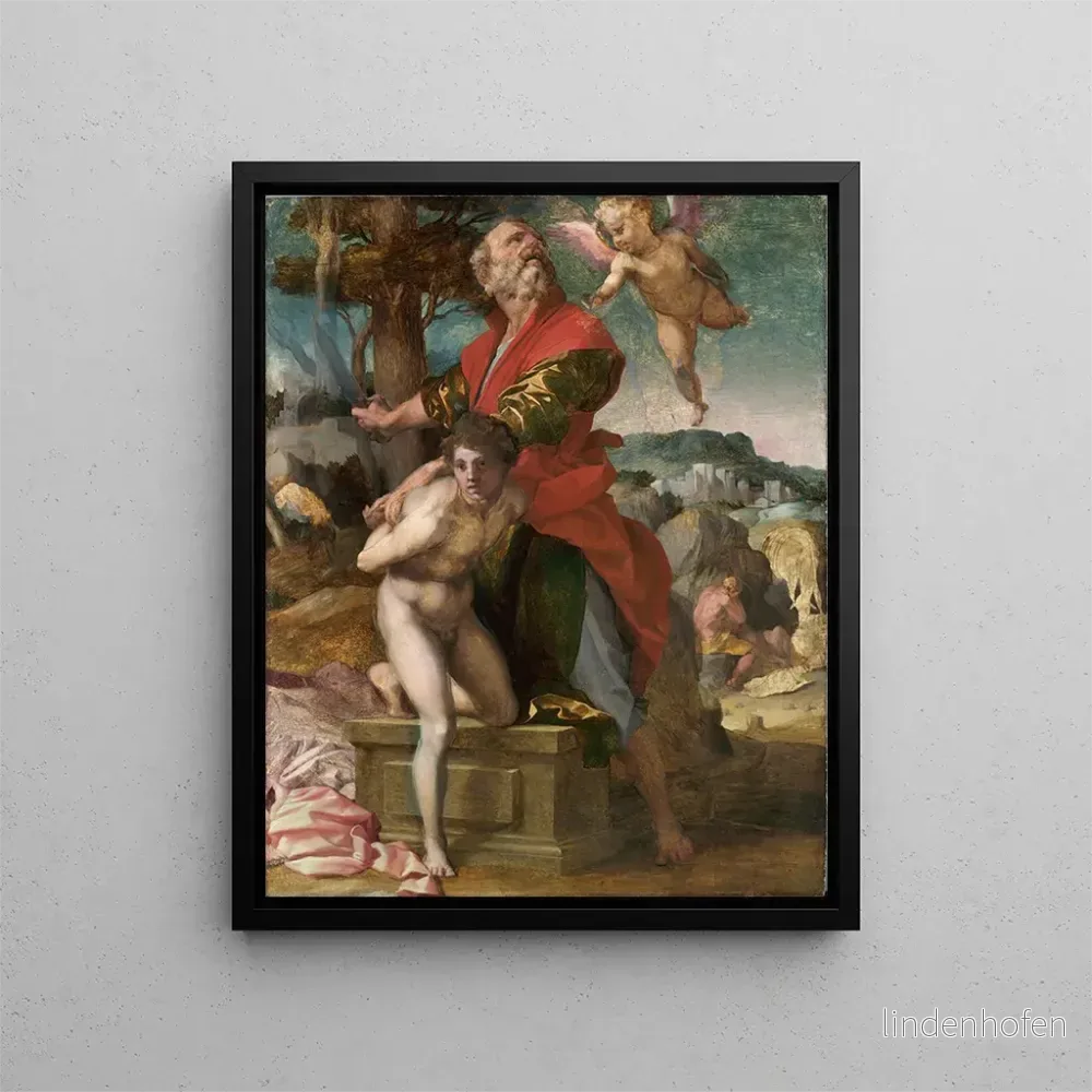 Målning Le sacrifice d'Isaac - Andrea del Sarto | Konsttryck