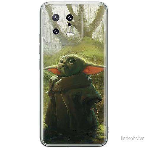 ERT GROUP mobiltelefonfodral för Xiaomi 13 originalt och officiellt licensierat Star Wars mönster Baby Yoda 017 optimalt anpassad till formen på mobiltelefonen, fodral tillverkad av TPU plast 5905511904098
