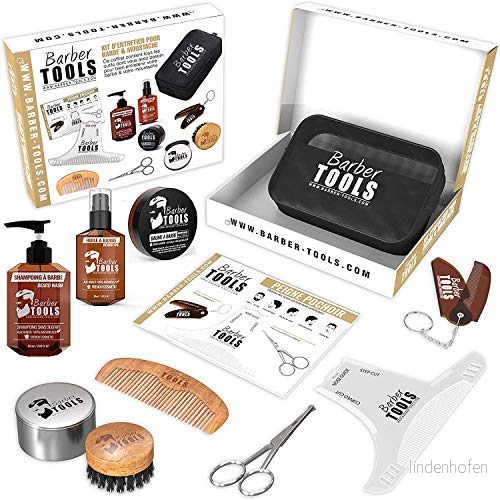 ✮ BARBER TOOLS Kit/set/fodral för skägg och rakning vård Tillverkad i franska kosmetika 3770012227302 ✮ BARBER TOOLS Kit/set/fodral för skägg och rakning vård Tillverkad i franska kosmetika 3770012227302
