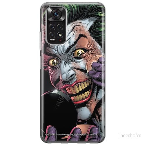 ERT GROUP mobiltelefonfodral för Xiaomi REDMI NOTE 11 4G/ 11S 4G originalt och officiellt licensierat DC mönster Joker 023 anpassad till formen på mobiltelefonen, fodral tillverkad av TPU plast 5905795057312