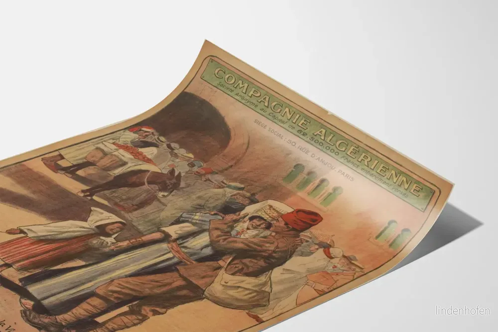 Vintageposter för tredje nationalförsvarsutlåningen - Algeriska företaget - Bild 3
