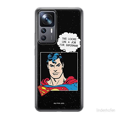 ERT GROUP mobiltelefonfodral för Xiaomi 12T/12T pro/K50 Ultra originalt och officiellt licensierat DC mönster Superman 037 anpassad till formen på mobiltelefonen, fodral tillverkad av TPU plast 5905511586416