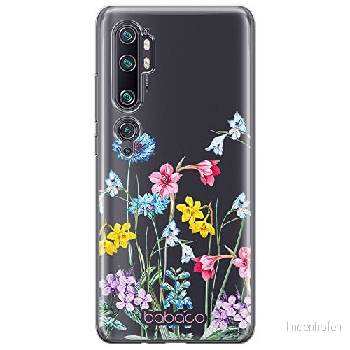 ERT GROUP mobiltelefonfodral för Xiaomi MI NOTE 10 / PRO originalt och officiellt licensierat Babaco mönster Flowers 040 anpassad till formen på mobiltelefonen, gedeeltelijk transparant 5905131311030