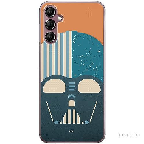 ERT GROUP mobiltelefonfodral för Samsung A14 4G/5G originalt och officiellt licensierat Star Wars mönster Darth Vader 025 anpassad till formen på mobiltelefonen, fodral tillverkad av TPU plast 5905511834913