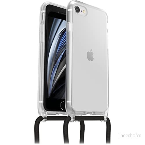 OtterBox React Necklace skal föriPhone 7/8/SE 2020/SE 2022, ultratunnt, skyddande med justerbart och avtagtart halsband, testad till militärstandard, Klar 840304726295