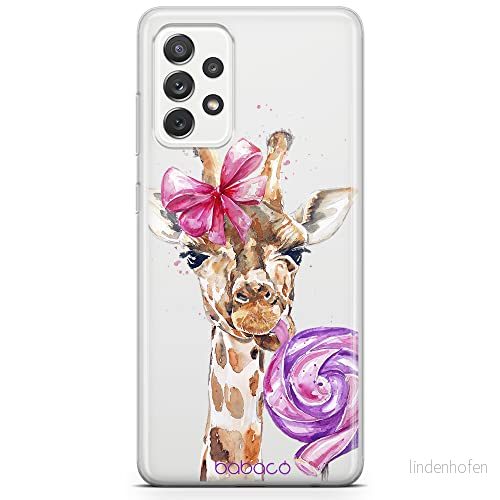ERT GROUP mobiltelefonfodral för Samsung A33 5G originalt och officiellt licensierat Babaco mönster Giraffe 001 optimalt anpassad till formen på mobiltelefonen, gedeeltelijk transparant 5904805352683