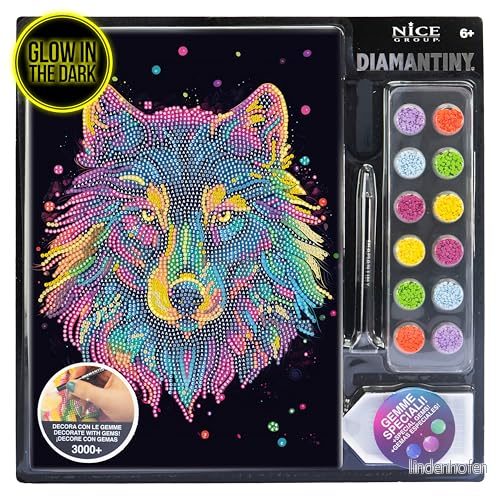 DIAMANTINY Lupo Pop II Måla efter siffror, Multifärg, A4, 96027 8056779960276
