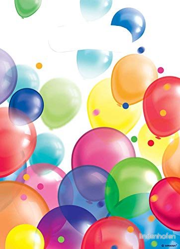 Amscan 9900326 Ballong Partyväskor, Förpackning om 8, 23 x 17 cm, Festväskor, Barnens Födelsedagsfest 13051625764