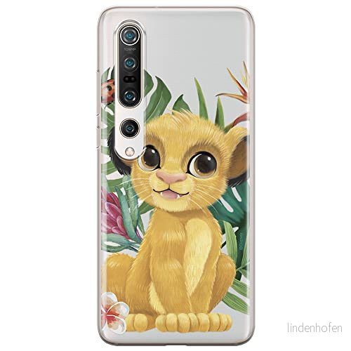 ERT GROUP mobiltelefonfodral för Xiaomi MI 10 / PRO originalt och officiellt licensierat Disney mönster Simba & Friends 004 anpassad till formen på mobiltelefonen, gedeeltelijk transparant 5903537176932