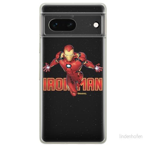 ERT GROUP mobiltelefonfodral för Google PIXEL 7 originalt och officiellt licensierat Marvel mönster Iron Man 030 optimalt anpassad till formen på mobiltelefonen, fodral tillverkad av TPU plast 5905795147266