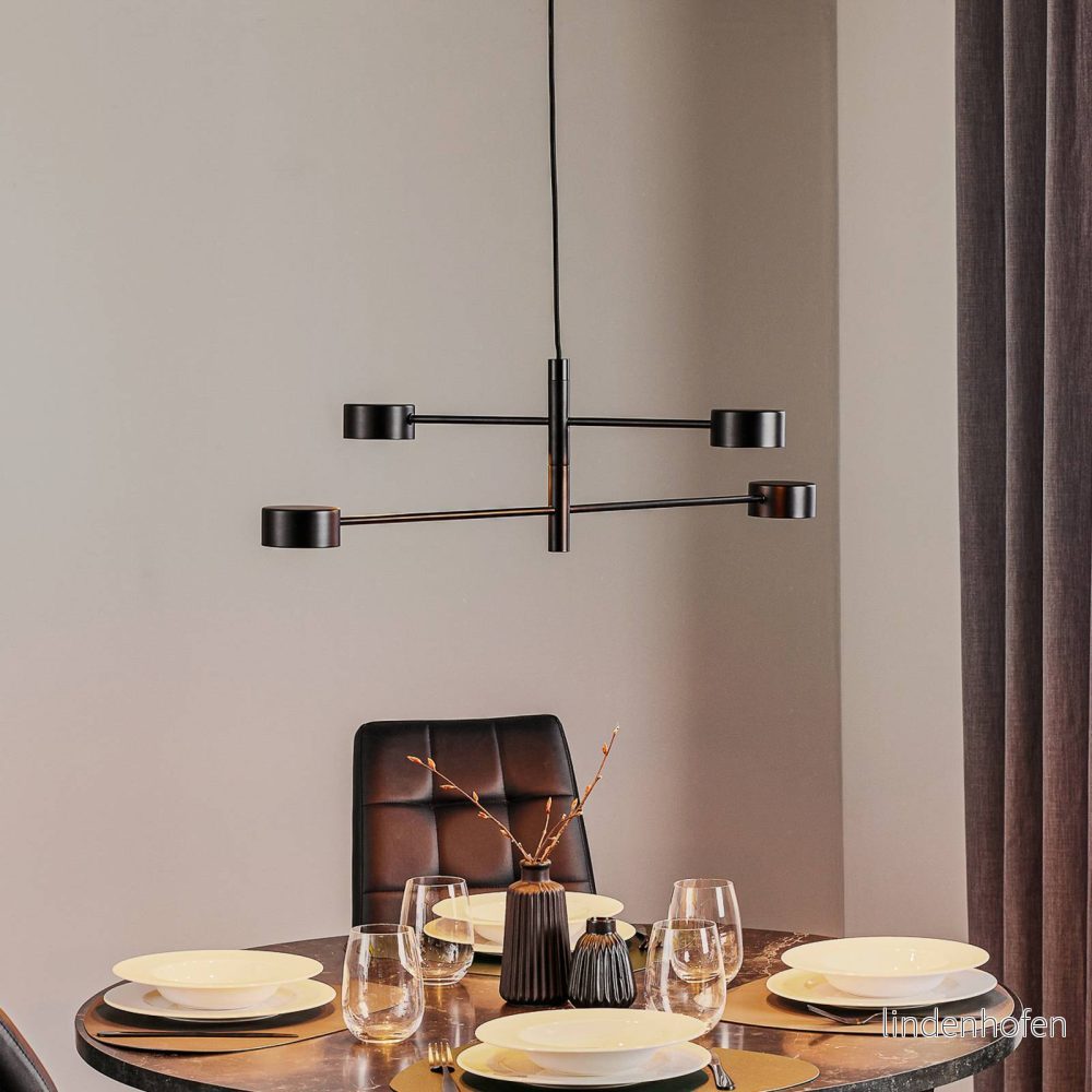 Nordlux LED pendellampa Clyde, 4 lampor, i två steg 5704924001154 Nordlux LED pendellampa Clyde, 4 lampor, i två steg 5704924001154