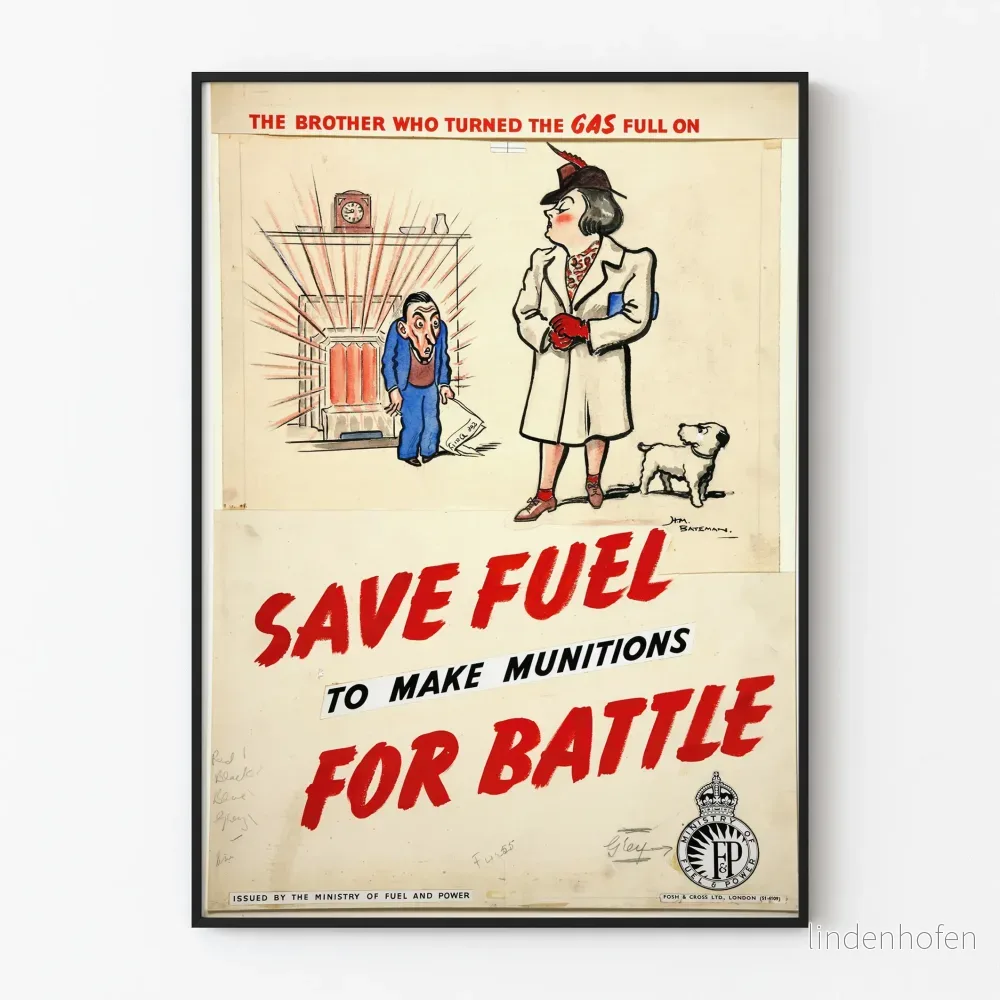 Vintage affisch för bränsleeffektivitet