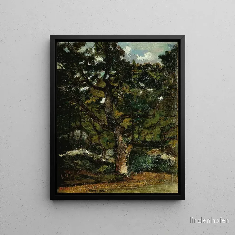 Målning Vy över Fontainebleau-skogen - Antoine-Louis Barye | Konsttryck