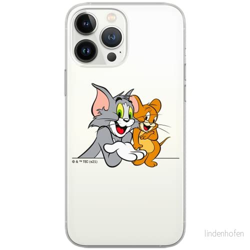 ERT GROUP mobiltelefonfodral för Apple Iphone XS Max originalt och officiellt licensierat Tom and Jerry mönster 005 Vit optimalt anpassad till formen på mobiltelefonen, gedeeltelijk transparant 5904805248207