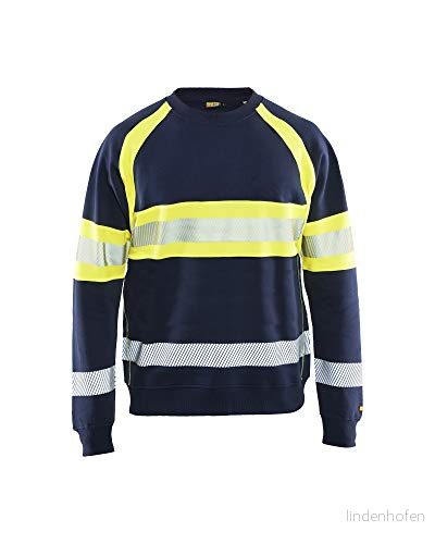 Varseltröja 3359 1158 Marinblå/Varselgul L 7330509467145