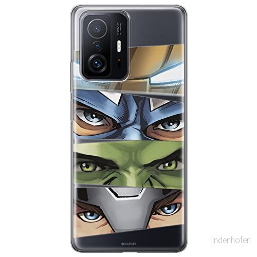 ERT GROUP mobiltelefonfodral för Xiaomi 11T 5G / PRO originalt och officiellt licensierat Marvel mönster Avengers 006 optimalt anpassad till formen på mobiltelefonen, gedeeltelijk transparant 5904805562334
