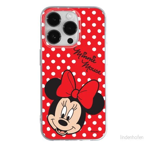 ERT GROUP mobiltelefonfodral för Apple Iphone 14 PRO originalt och officiellt licensierat Disney mönster Minnie 008 optimalt anpassad till formen på mobiltelefonen, fodral tillverkad av TPU plast 5905131910486