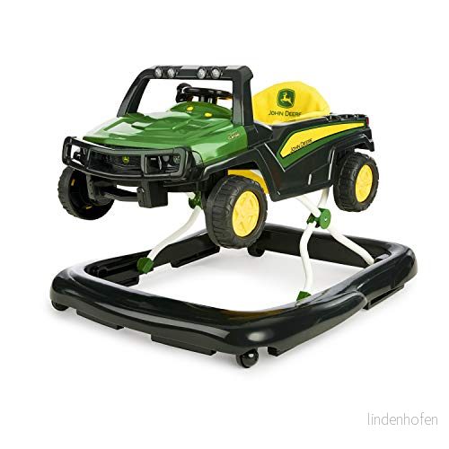 Bright Starts, John Deere Gator Ways to Play 4 i 1 gånghjälp, höjdjusterbar, hopfällbar, för två barn samtidigt, med buller och ljus 74451117129