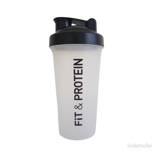 Fit & Protein Shaker proteinshaker, 600 ml, BPA fri, transparent, 222422 3175681301795