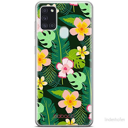 ERT GROUP mobiltelefonfodral för Samsung A21s originalt och officiellt licensierat Babaco mönster Flowers 019 optimalt anpassad till formen på mobiltelefonen, fodral tillverkad av TPU plast 5903932636482