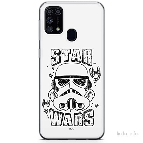 ERT GROUP mobiltelefonfodral för Samsung M31 originalt och officiellt licensierat Star Wars mönster Stormtrooper 013 optimalt anpassad till formen på mobiltelefonen, fodral tillverkad av TPU plast 5904805479861