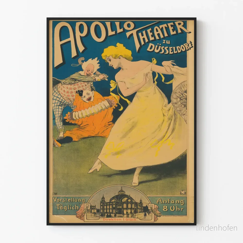 Vintageaffisch Apollo Theater Düsseldorf