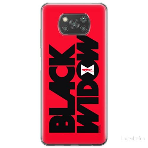 ERT GROUP mobiltelefonfodral för Xiaomi POCOPHONE X3 originalt och officiellt licensierat Marvel mönster Black Widow 011 optimalt anpassad till formen på mobiltelefonen, fodral tillverkad av TPU plast 5903537122946