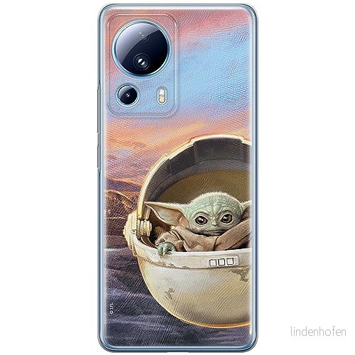 ERT GROUP mobiltelefonfodral för Xiaomi 13 LITE/CIVI 2 originalt och officiellt licensierat Star Wars mönster Baby Yoda 005 anpassad till formen på mobiltelefonen, fodral tillverkad av TPU plast 5905511921019