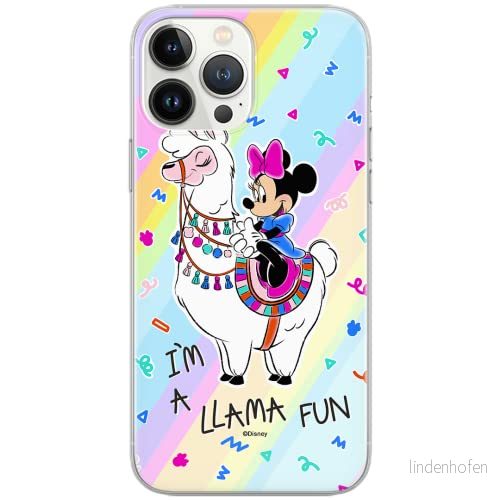 ERT GROUP mobiltelefonfodral för Iphone 13 PRO originalt och officiellt licensierat Disney mönster Minnie 049 Vit optimalt anpassad till formen på mobiltelefonen, fodral tillverkad av TPU plast 5903932876147