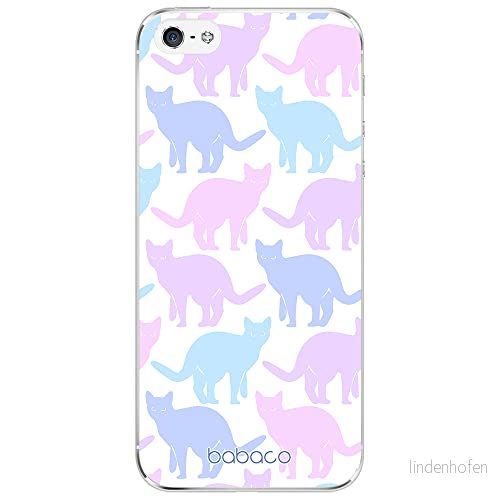 ERT GROUP mobiltelefonfodral för Iphone 5/5S/SE originalt och officiellt licensierat Babaco mönster Cats 011 optimalt anpassad till formen på mobiltelefonen, fodral tillverkad av TPU plast 5905131053244