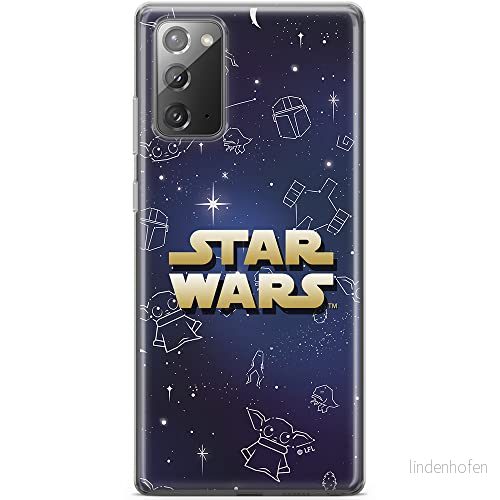 ERT GROUP mobiltelefonfodral för Samsung GALAXY NOTE 20 originalt och officiellt licensierat Star Wars mönster Baby Yoda 022 anpassad till formen på mobiltelefonen, fodral tillverkad av TPU plast 5904805073359