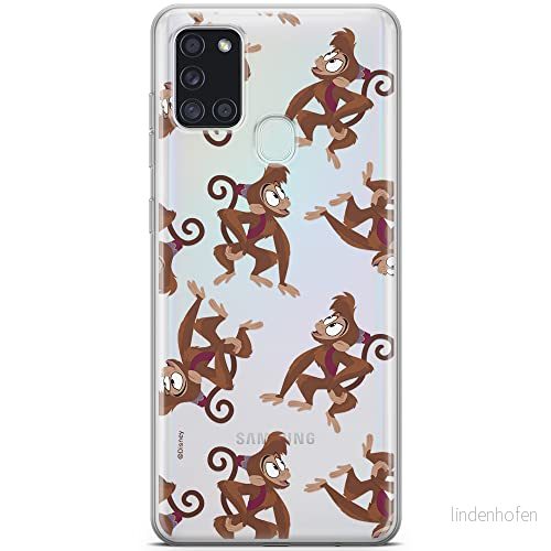 ERT GROUP mobiltelefonfodral för Samsung A21s originalt och officiellt licensierat Disney mönster Abu 001 optimalt anpassad till formen på mobiltelefonen, gedeeltelijk transparant 5903040255353
