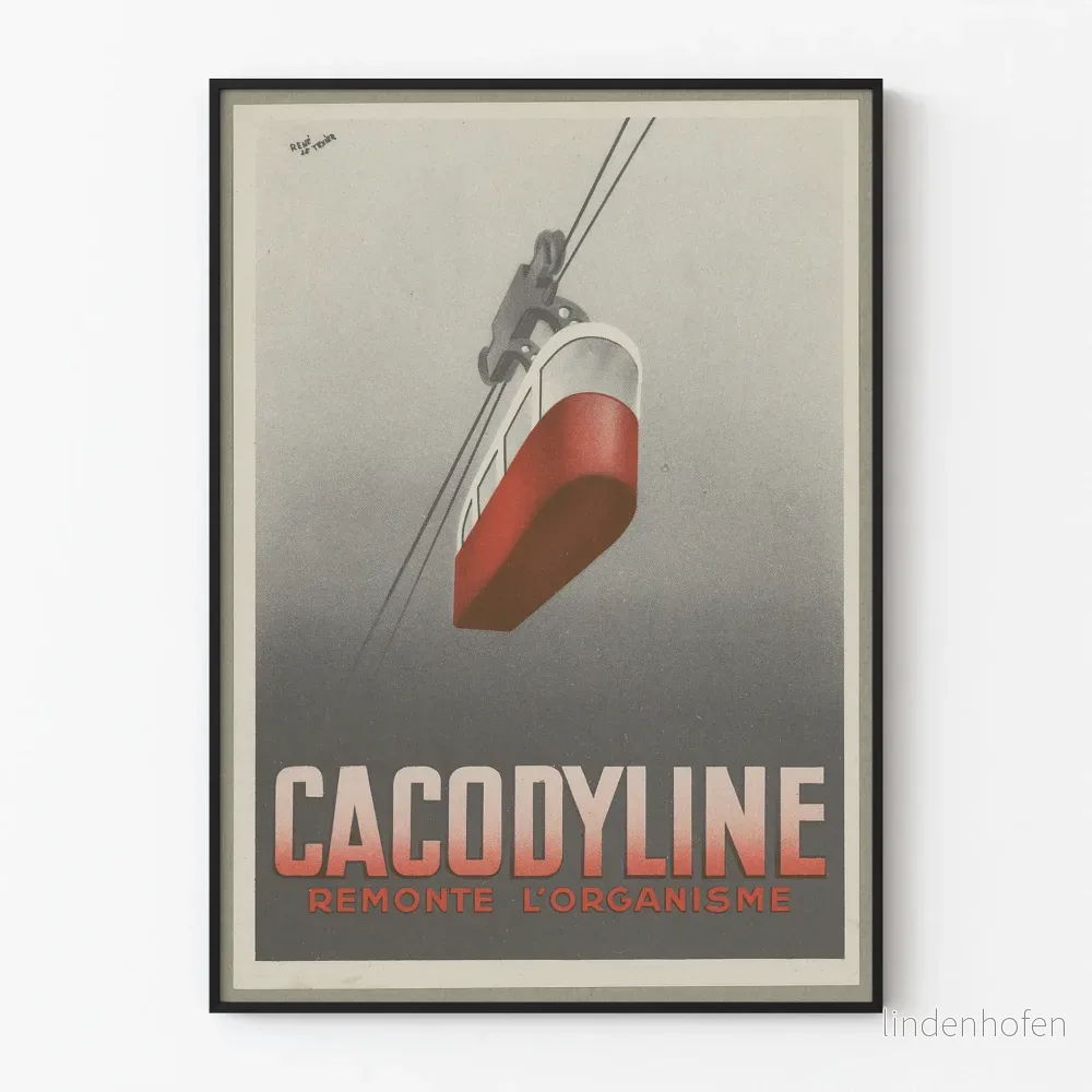 Vintageposter Cacodyline - Stärker kroppen