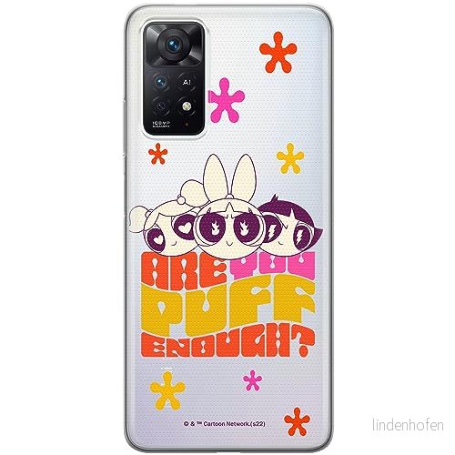 ERT GROUP mobiltelefonfodral för Xiaomi REDMI NOTE 11 PRO 5G/ 4G/ PRO+ 5G originalt och officiellt licensierat The Powerpuff Girls mönster 043, gedeeltelijk transparant 5905511986339