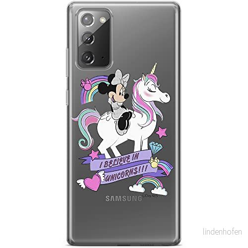 ERT GROUP mobiltelefonfodral för Samsung GALAXY NOTE 20 originalt och officiellt licensierat Disney mönster Minnie 035 optimalt anpassad till formen på mobiltelefonen, gedeeltelijk transparant 5903040450130