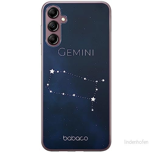 ERT GROUP mobiltelefonfodral för Samsung A14 4G/5G originalt och officiellt licensierat Babaco mönster Zodiac Constellation 003 anpassad till formen på mobiltelefonen, fodral tillverkad av TPU plast 5905511822705