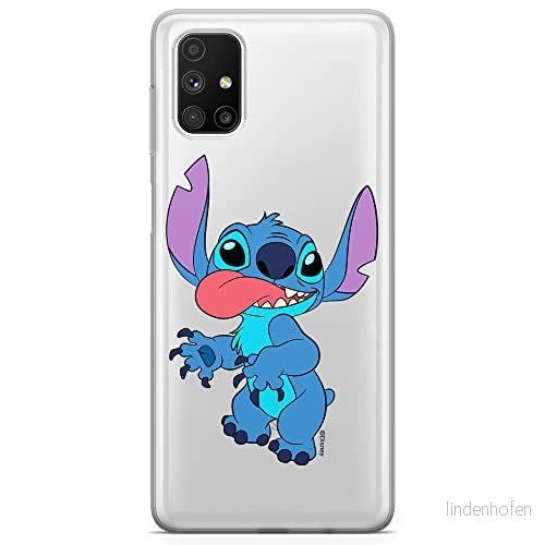 ERT GROUP mobiltelefonfodral för Samsung M51 originalt och officiellt licensierat Disney mönster Stitch 012 optimalt anpassad till formen på mobiltelefonen, gedeeltelijk transparant 5905131186003