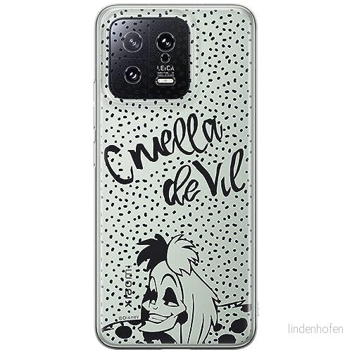ERT GROUP mobiltelefonfodral för Xiaomi 13 originalt och officiellt licensierat Disney mönster Cruella 002 optimalt anpassad till formen på mobiltelefonen, gedeeltelijk transparant 5905511913786