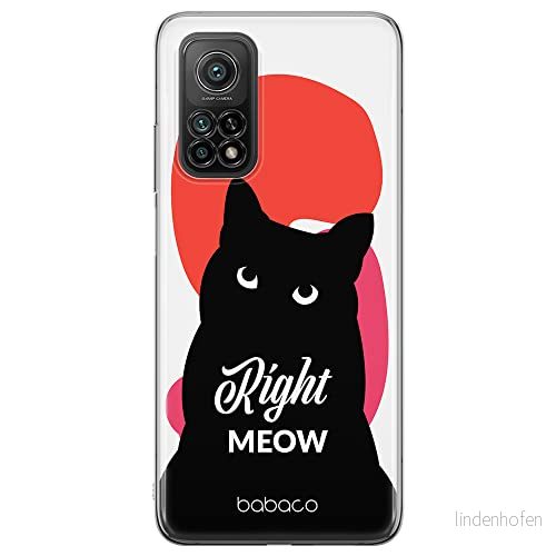 ERT GROUP mobiltelefonfodral för Xiaomi MI 10 LITE originalt och officiellt licensierat Babaco mönster Cats 004 optimalt anpassad till formen på mobiltelefonen, fodral tillverkad av TPU plast 5905131114716