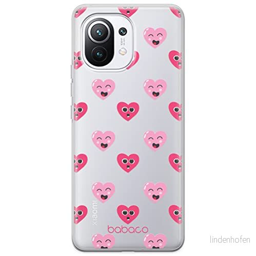 ERT GROUP mobiltelefonfodral för Xiaomi 11 originalt och officiellt licensierat Babaco mönster Hearts 006 optimalt anpassad till formen på mobiltelefonen, gedeeltelijk transparant 5904805021046