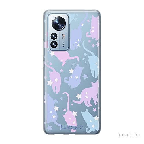ERT GROUP mobiltelefonfodral för Xiaomi 12 / 12X originalt och officiellt licensierat Babaco mönster Cats 016 optimalt anpassad till formen på mobiltelefonen, gedeeltelijk transparant 5905511491079