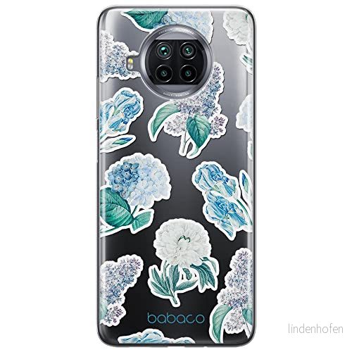 ERT GROUP mobiltelefonfodral för Xiaomi MI 10T LITE/REDMI NOTE 9 PRO 5G originalt och officiellt licensierat Babaco mönster Flowers 029, gedeeltelijk transparant 5905131274250