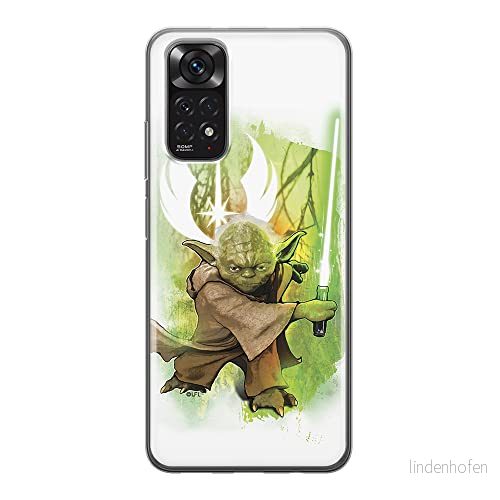 ERT GROUP mobiltelefonfodral för Xiaomi REDMI NOTE 11S 4G / 11 originalt och officiellt licensierat Star Wars mönster Yoda 005, fodral tillverkad av TPU plast 5905511562564