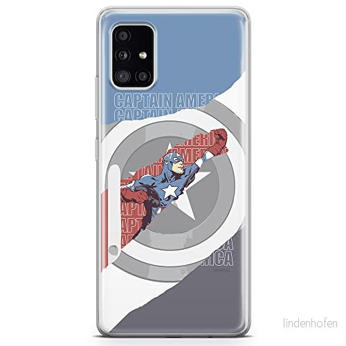 ERT GROUP mobiltelefonfodral för Samsung A51 5G originalt och officiellt licensierat Marvel mönster Captain America 013 optimalt anpassad till formen på mobiltelefonen, fodral tillverkad av TPU plast 5904805452697