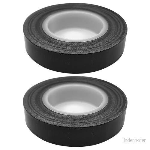 cyclingcolors 2 x PTFE tejp värmebeständig filmtejp High Temp glastygtejp upp till 260 C självhäftande svart, 13 mm 10 m 3666690058843