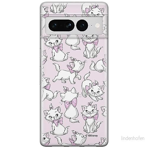 ERT GROUP mobiltelefonfodral för Google PIXEL 7 PRO originalt och officiellt licensierat Disney mönster Marie 003 optimalt anpassad till formen på mobiltelefonen, fodral tillverkad av TPU plast 5905795162177