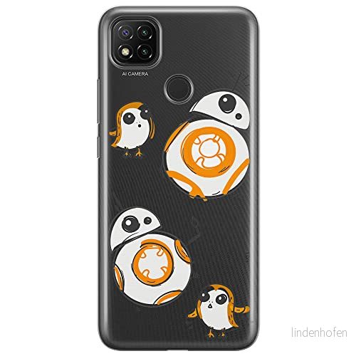 ERT GROUP mobiltelefonfodral för Xiaomi REDMI 9C originalt och officiellt licensierat Star Wars mönster BB 8 010 optimalt anpassad till formen på mobiltelefonen, gedeeltelijk transparant 5903040284377